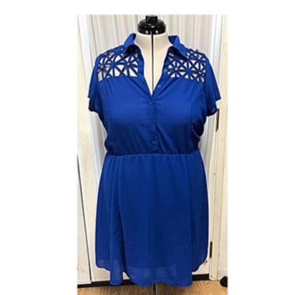 Love Chelsey blue dress. Size 1x. - Picture 1 of 2